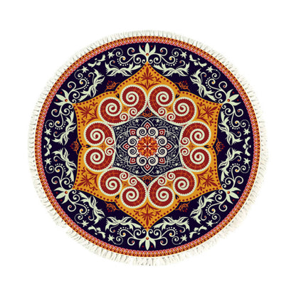 Ethnic Mandala Round Rug 90cm