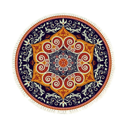 Ethnic Mandala Round Rug 90cm