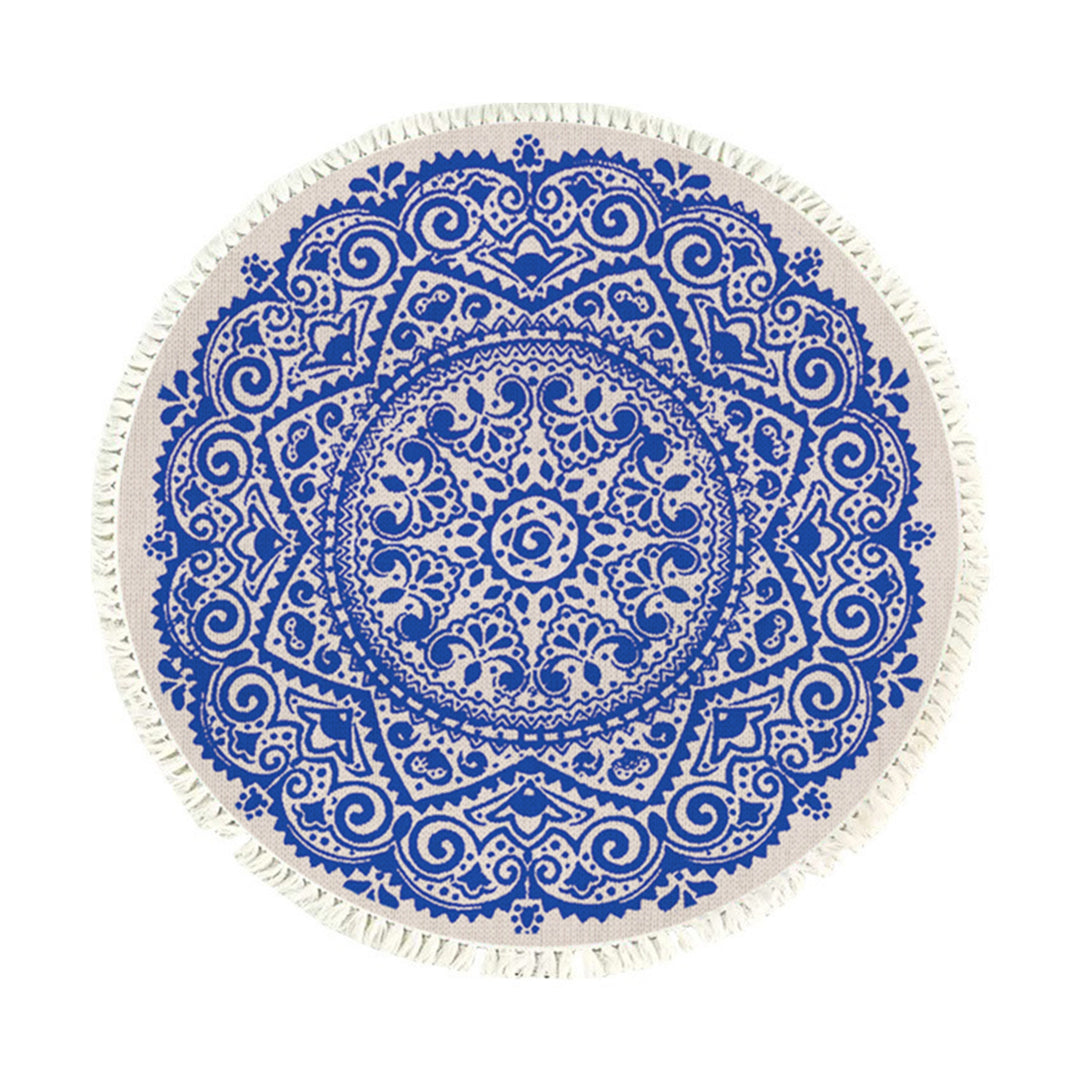 Indian Mandala Round Tapestry Rug 120cm