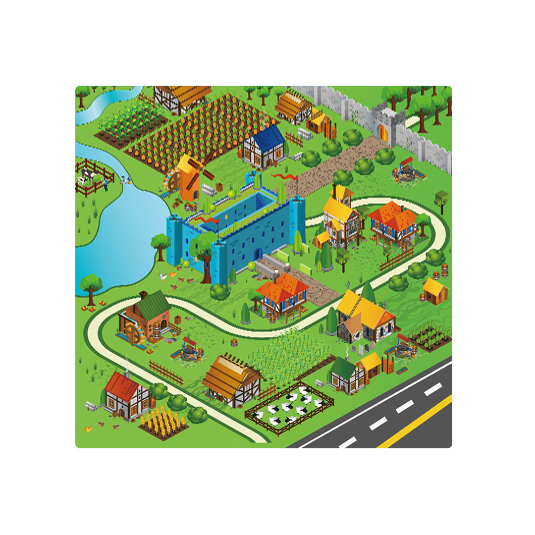 Kids Street Map Play Rug 120x180cm - Design 2