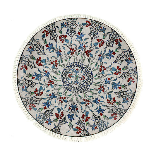 Mandala Area Rug 120cm for Living Room & Bedroom - Design 1