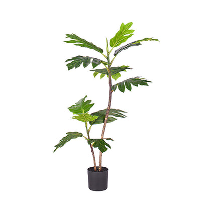 Artificial Split-Leaf Philodendron Tree 2-Trunk 90cm