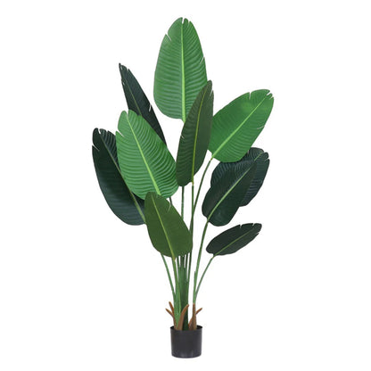 Artificial Bird of Paradise Tree 180cm with Seagrass Basket