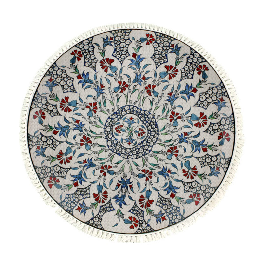 Thick Mandala Round Rug 120cm - Design 1