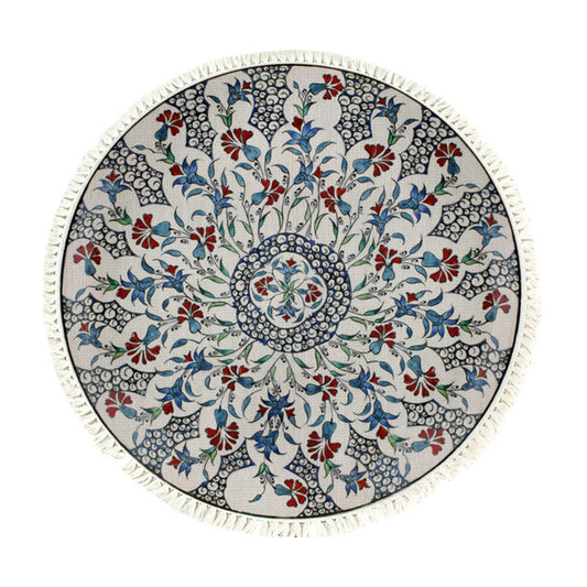 Thick Mandala Round Rug 120cm - Design 1