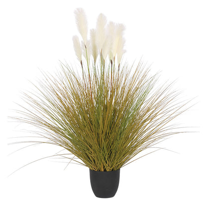 Artificial Bulrush Reed Grass Plant 137cm