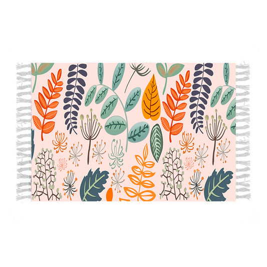 Handwoven Cotton Blend Area Rug 90x180cm