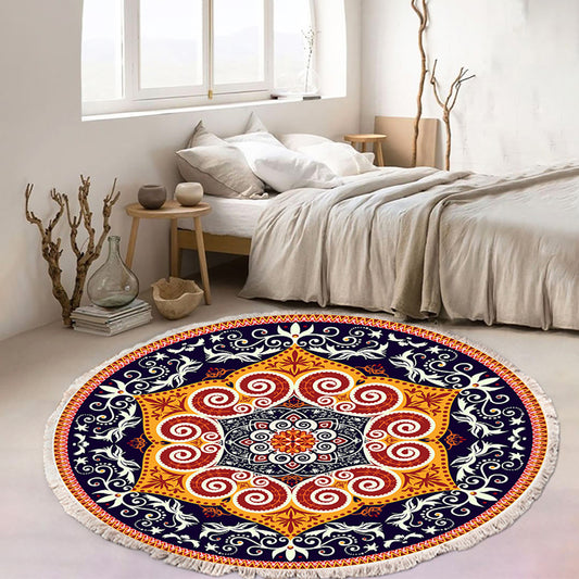 Ethnic Mandala Round Rug 90cm