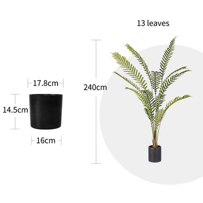 Large Artificial Hare's Foot Fern Tree 240cm