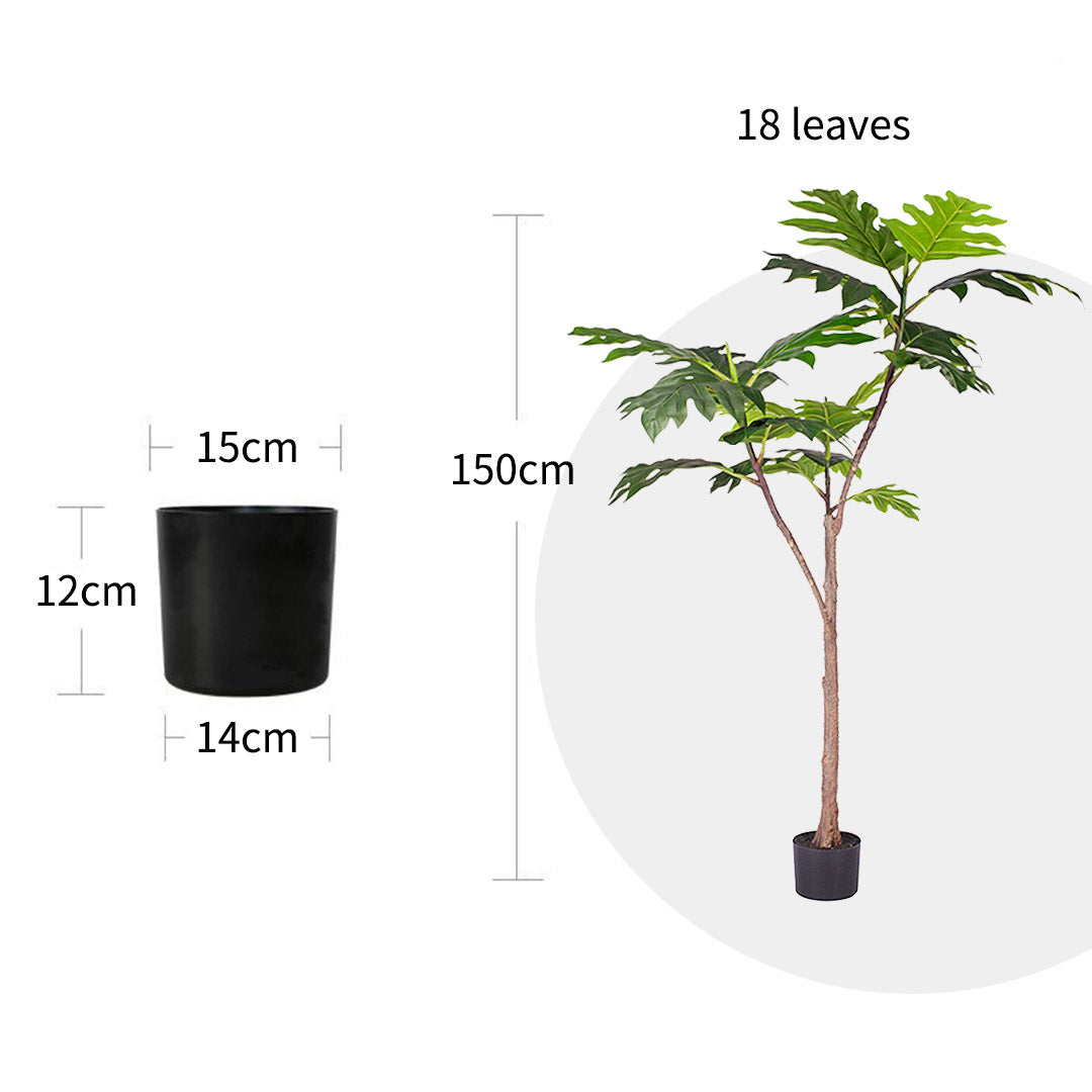 Artificial Split-Leaf Philodendron Tree 150cm
