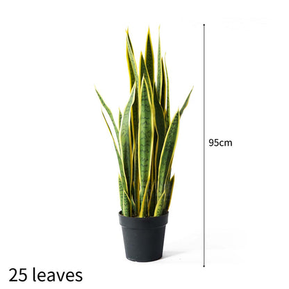 Artificial Yellow-Edge Snake Plant 95cm