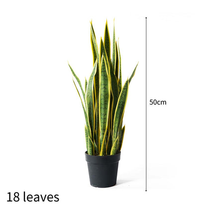 Artificial Yellow-Edge Snake Plant 50cm