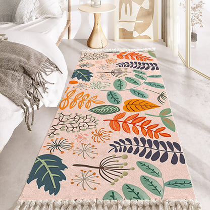Handwoven Cotton Blend Area Rug 90x180cm