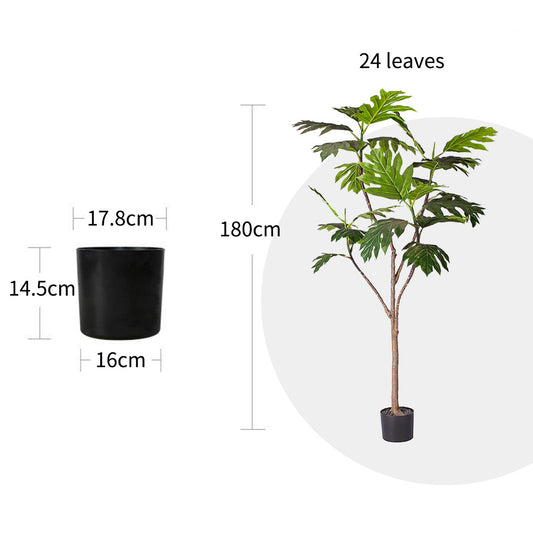 Artificial Split-Leaf Philodendron Tree 180cm