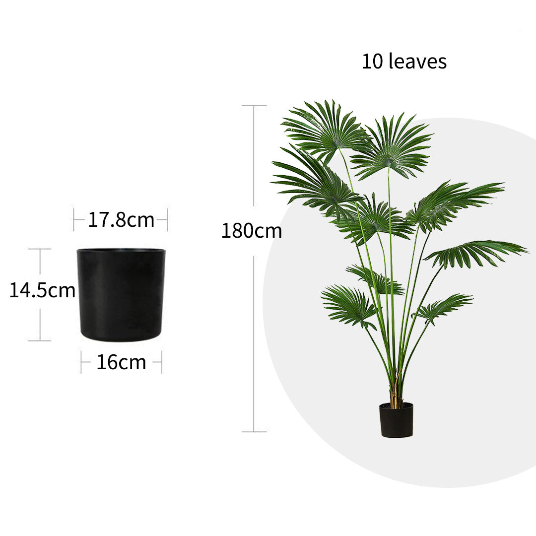 Artificial Fan Palm Tree 180cm