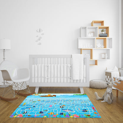 Kids Street Map Play Rug 120x180cm - Design 5