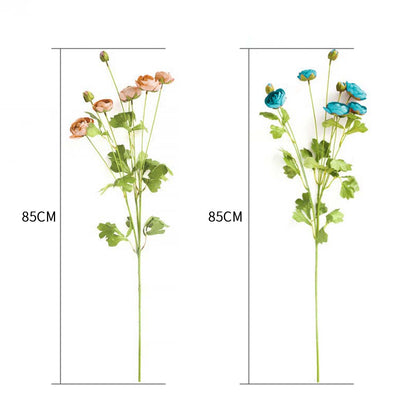 Bulk 12 Artificial Silk Roses 85cm Blue