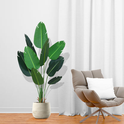 Artificial Bird of Paradise Tree 180cm with Seagrass Basket