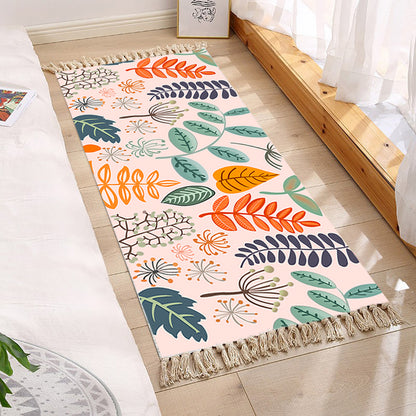 Handwoven Cotton Blend Area Rug 90x180cm