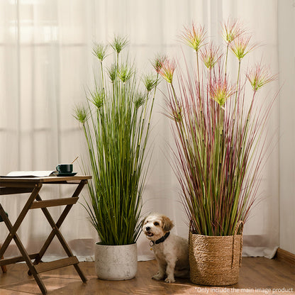 Artificial Papyrus Plant Purple-Red 150cm
