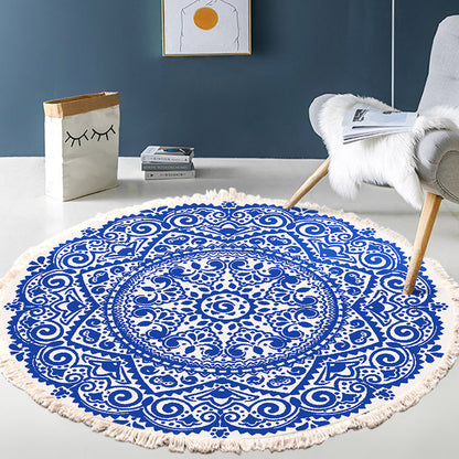Indian Mandala Round Tapestry Rug 120cm