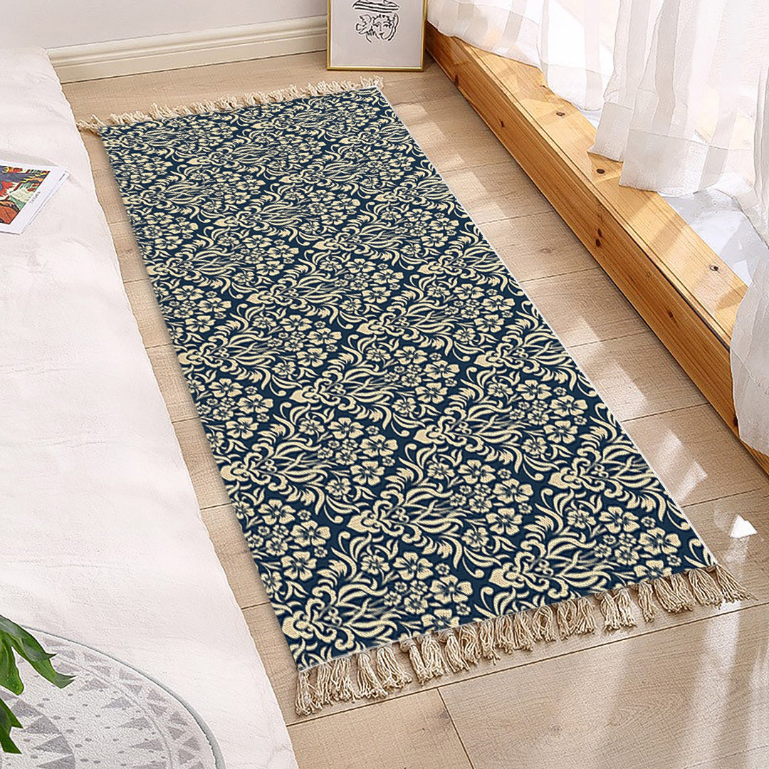 Vintage Cotton Blend Area Rug 90x180cm
