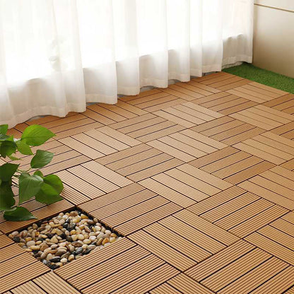 Bulk 11 Coffee Composite Interlocking Decking Tiles