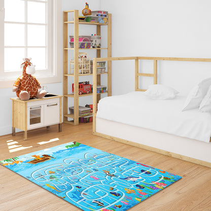 Kids Street Map Play Rug 120x180cm - Design 5