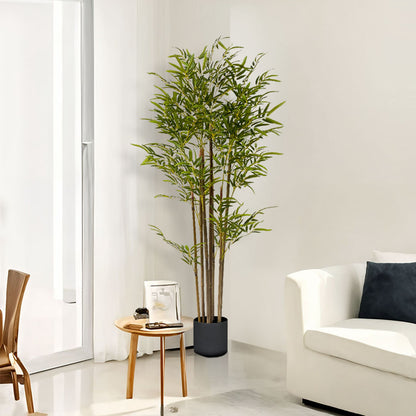 Artificial Lucky Bamboo Plant 120cm with 7 Branches