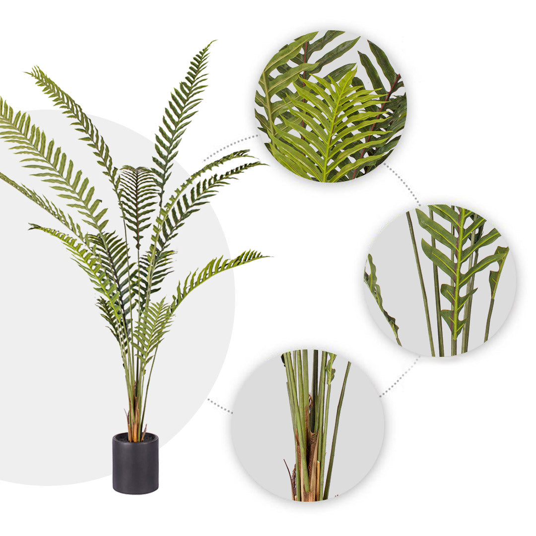 Large Artificial Hare's Foot Fern Tree 240cm