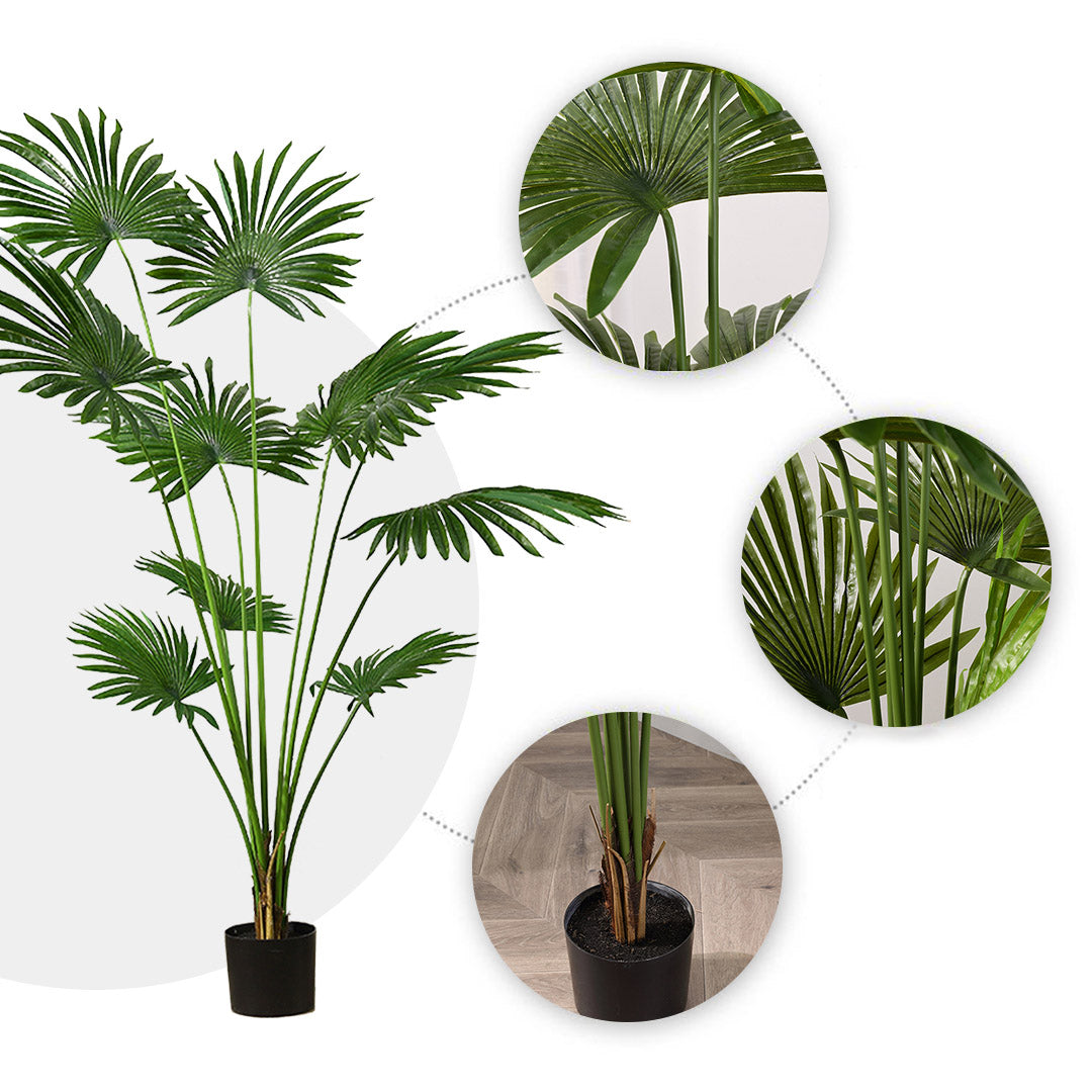 Artificial Fan Palm Tree 180cm