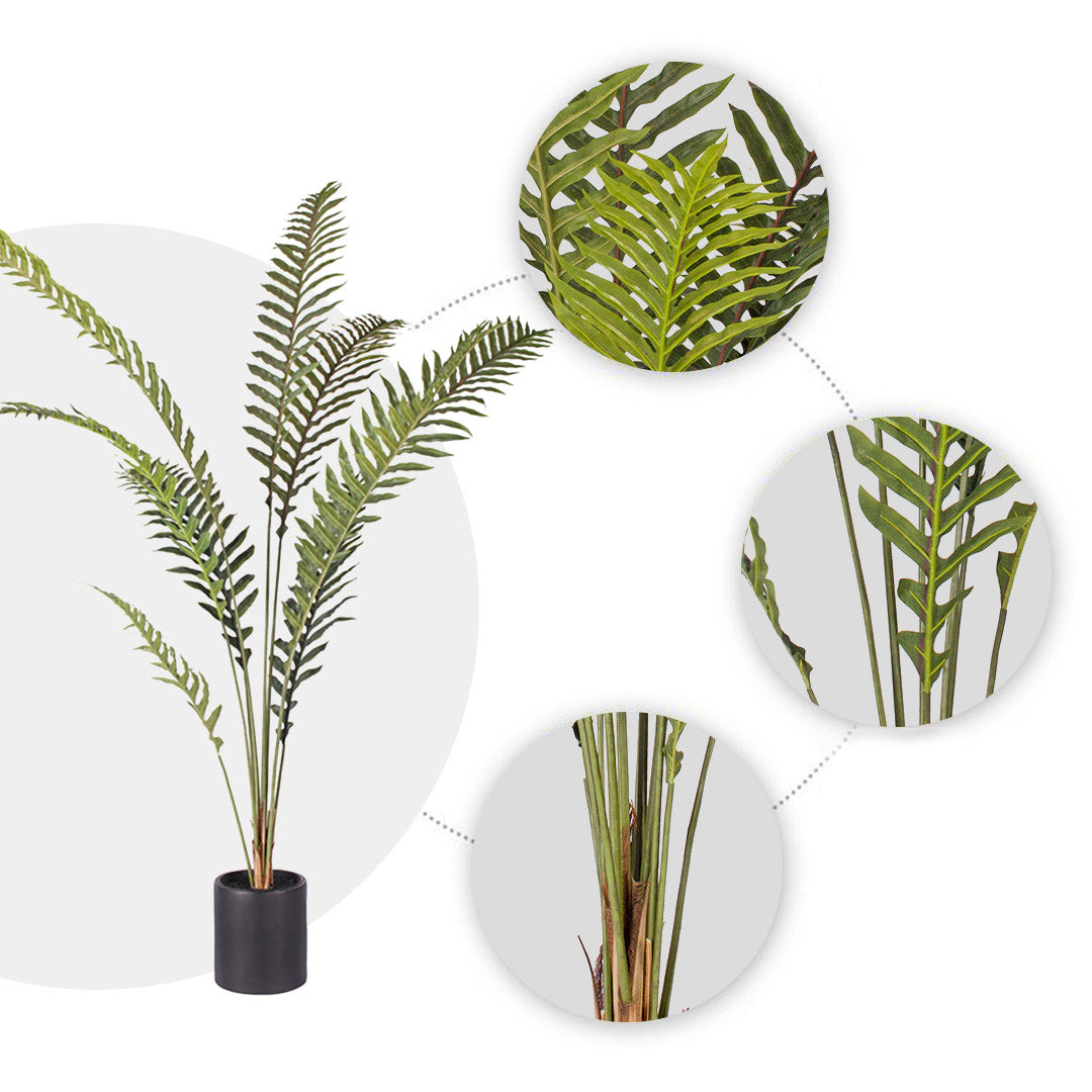 Artificial Hare's Foot Fern Tree 210cm