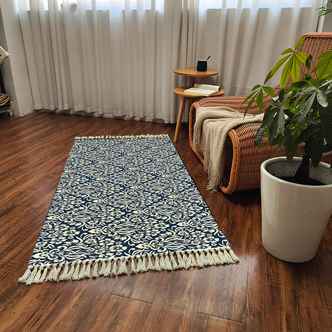 Vintage Cotton Blend Area Rug 90x180cm