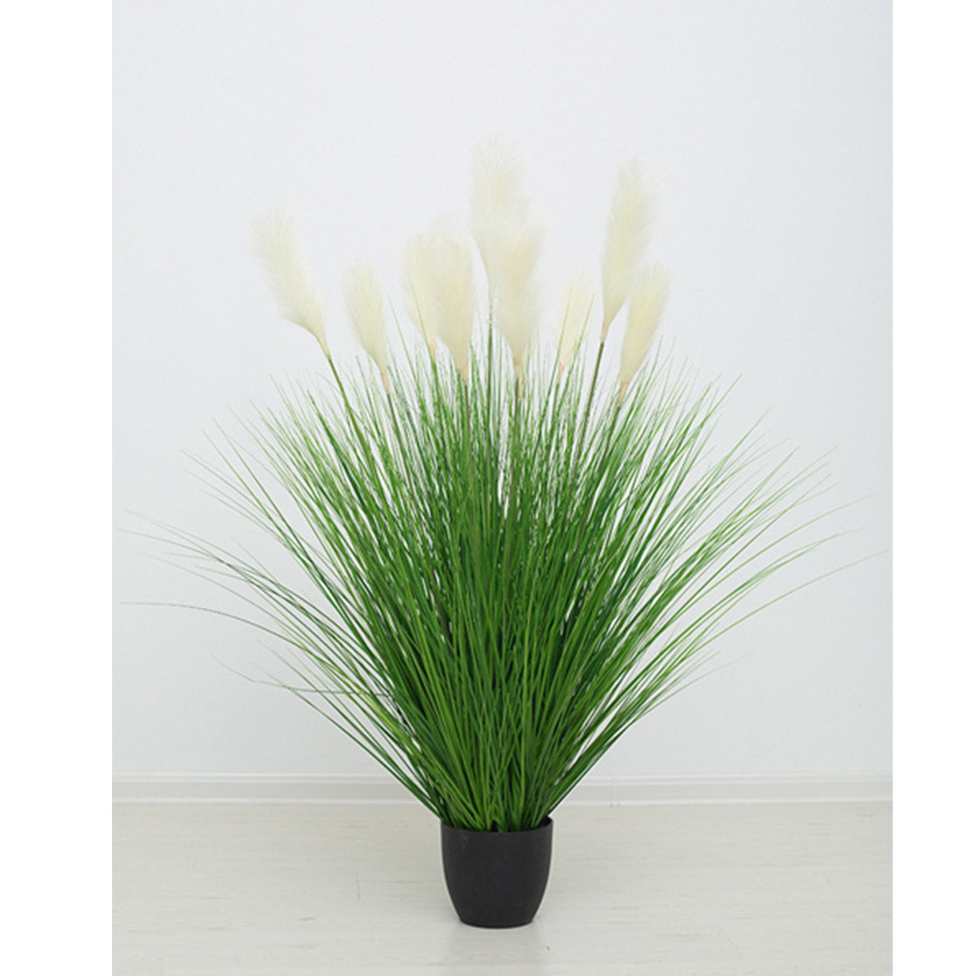 Artificial Potted Bulrush Reed Grass 110cm