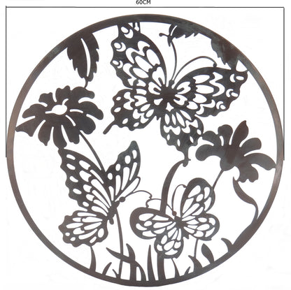 Laser Cut Round Butterflies Wall Art 60cm - Image 4