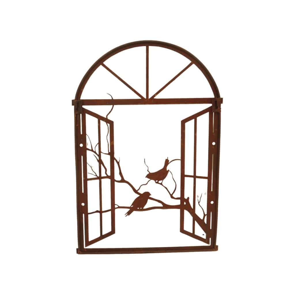 Peaceful Birds Rustic Metal Wall Art