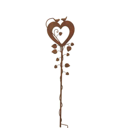 Vine Heart Rustic Garden Stake