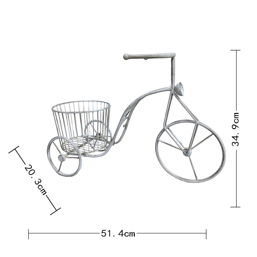 Country Garden Traingle w Basket Planter 35cm - Image 5