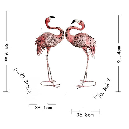 Set 2 Asst Flamingo Statues 96cm - Image 4