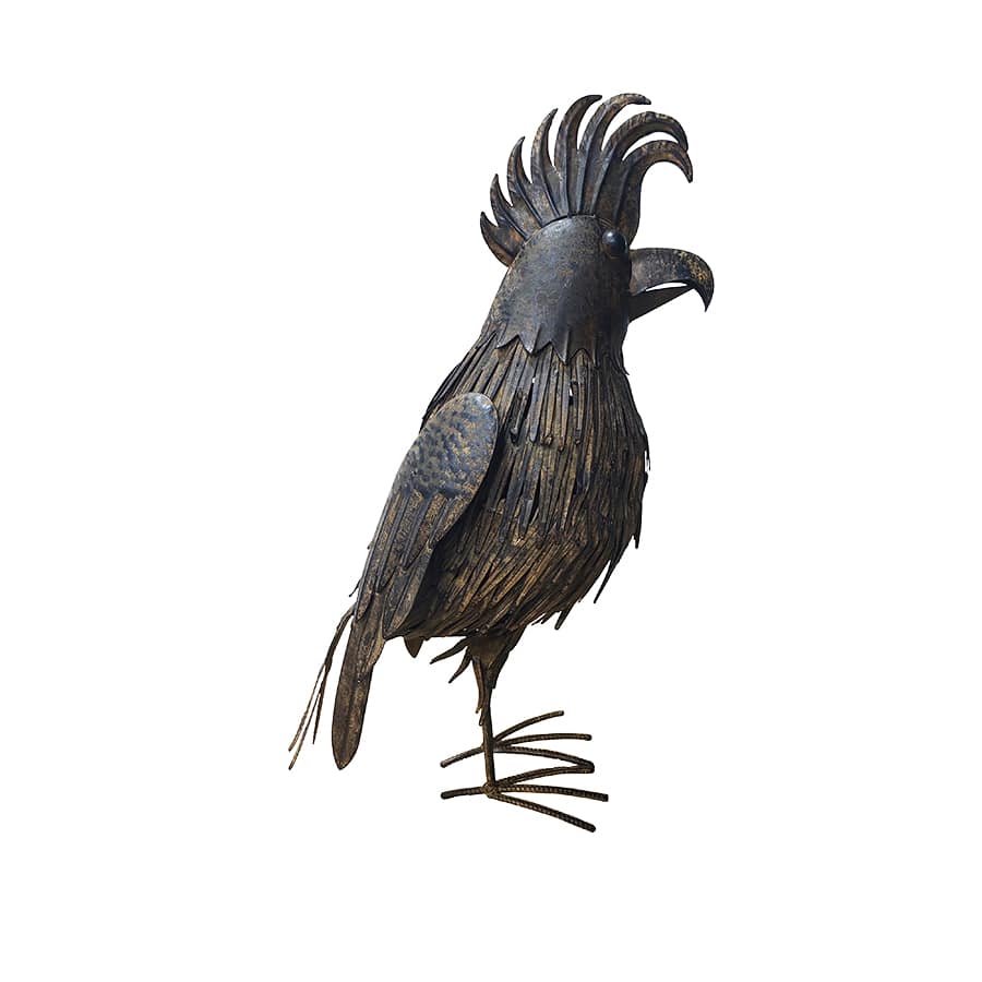 Rustic Cockatoo Garden Statue 66cm - Image 4