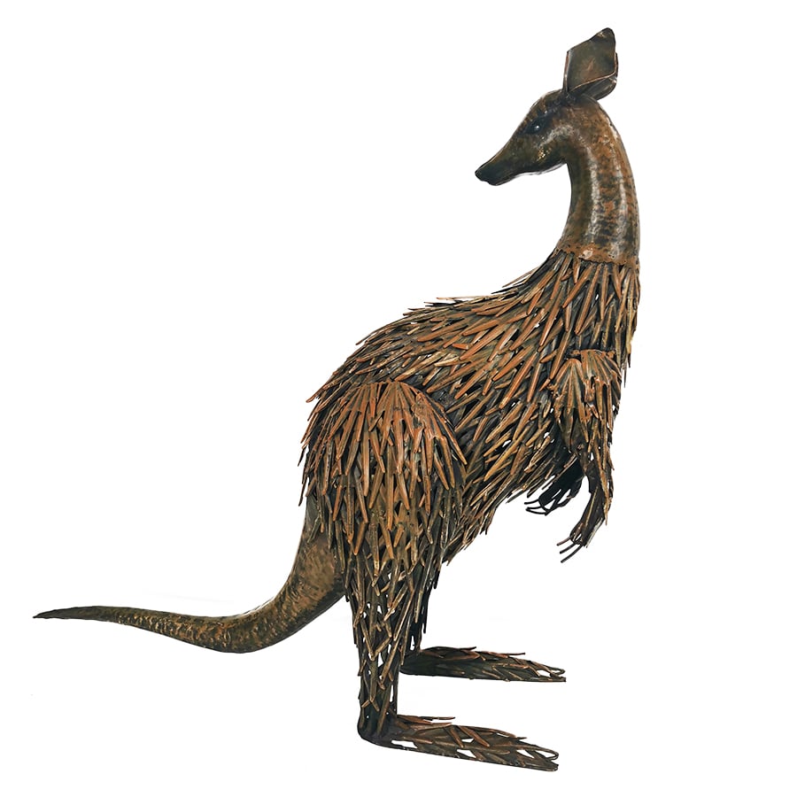 Large Rust Kangaroo Looking Back 58cm - Image 4