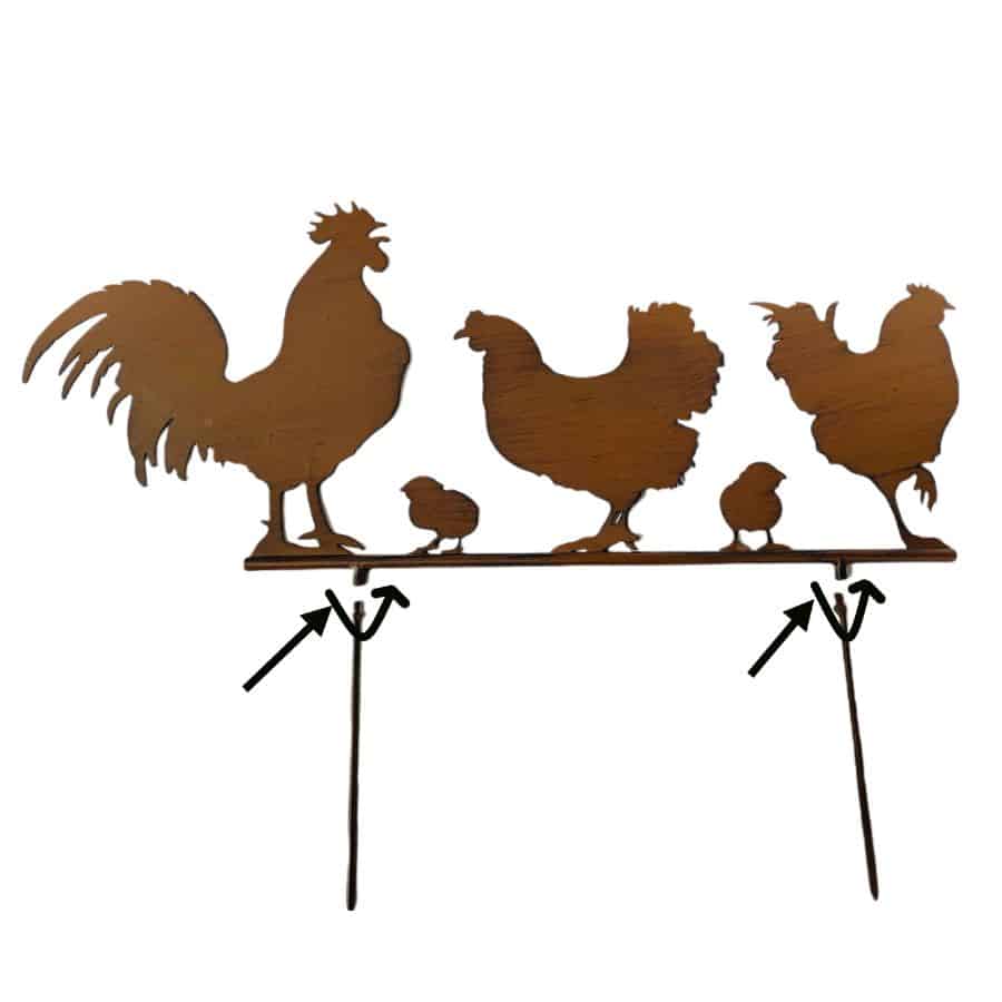 Chook Family Garden Stake 70cm - Image 4