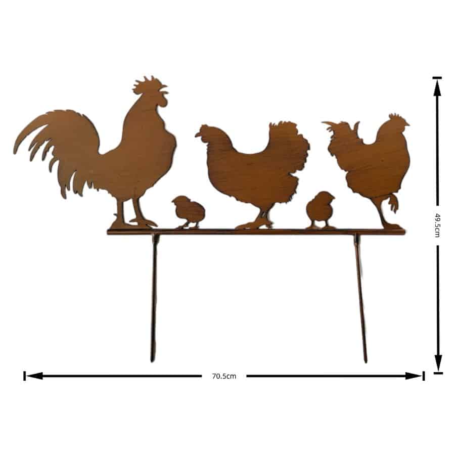Chook Family Garden Stake 70cm - Image 5
