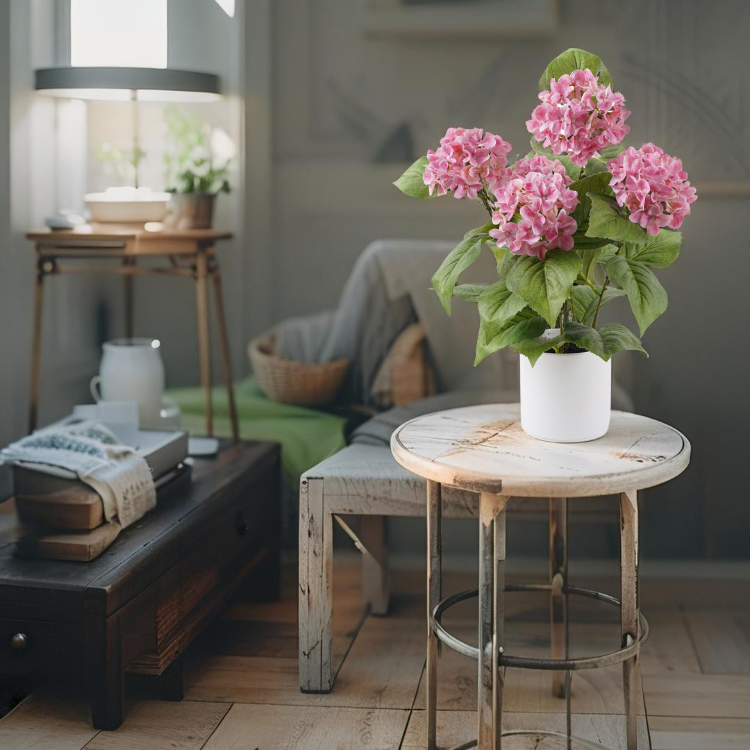 Potted Artificial Hydrangea 50cm - Image 2