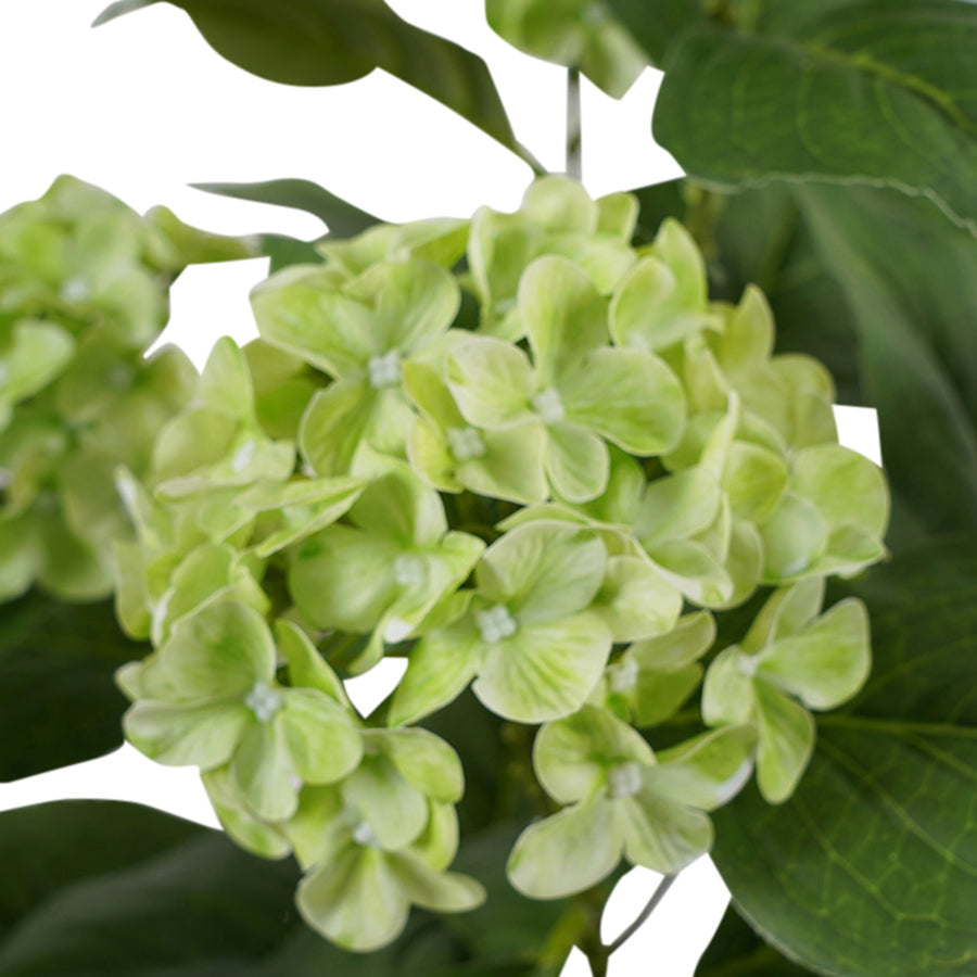 Potted Artificial Green Hydrangea 50cm - Image 4