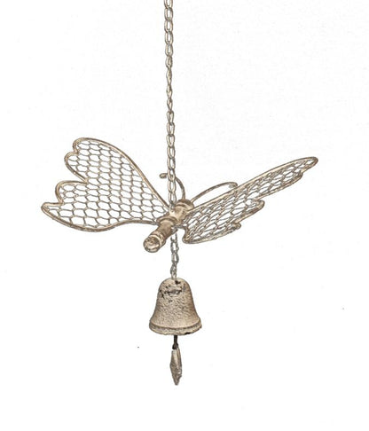 Large Hanging Butterfly w Cast Iron Bell 69cm - Image 2