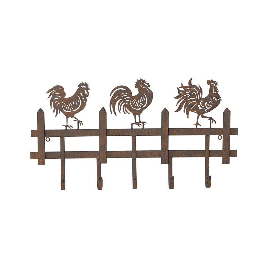 Chook Family 5 Hooks Wall Hanging 56cm