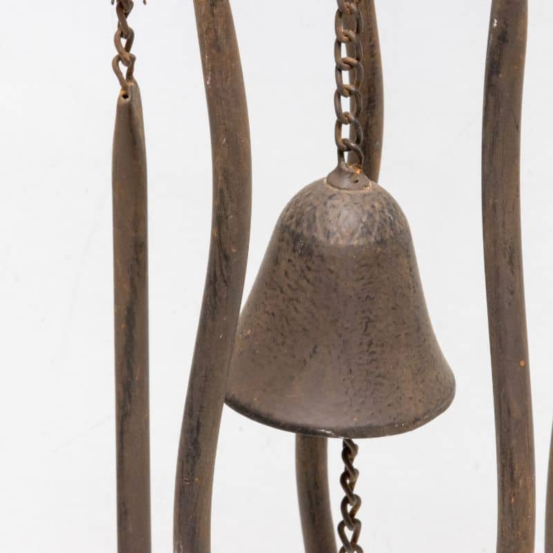 Hanging Chicken Windchime + Cast Iron Bell 78cm - Image 4