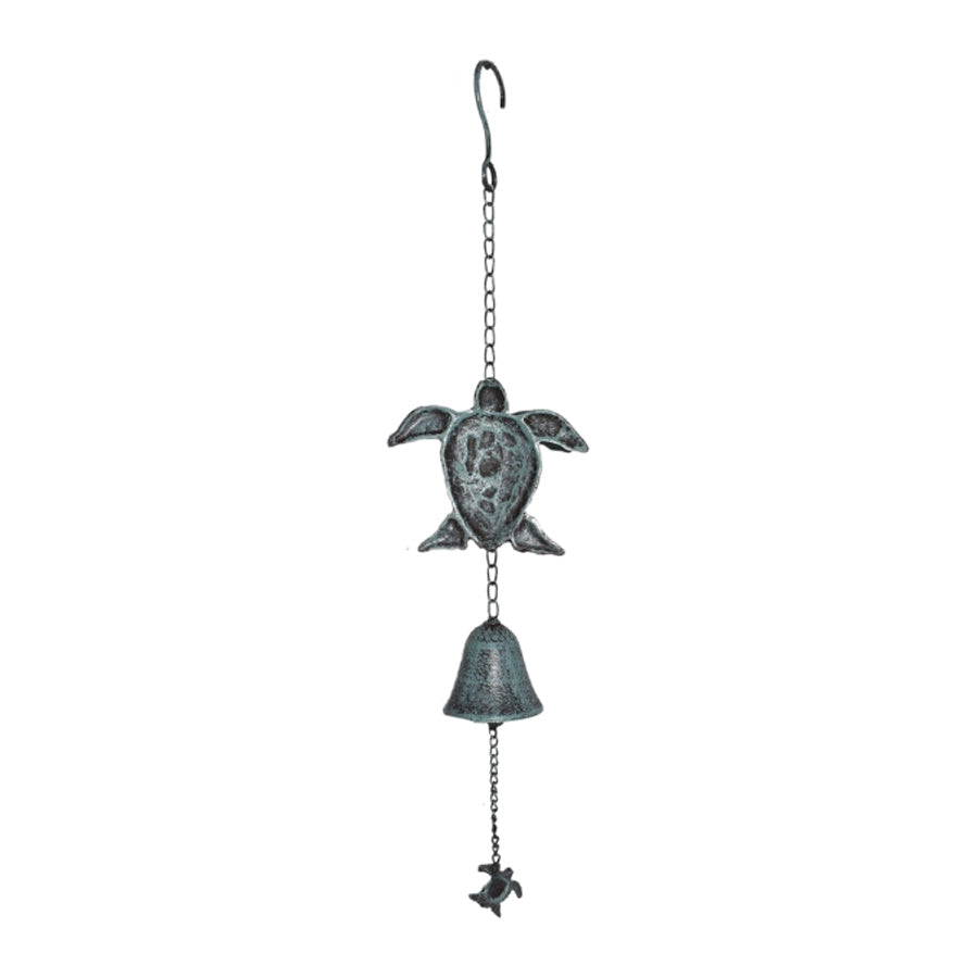 Hanging Turtles w Cast Iron Bell 62cm - Image 3