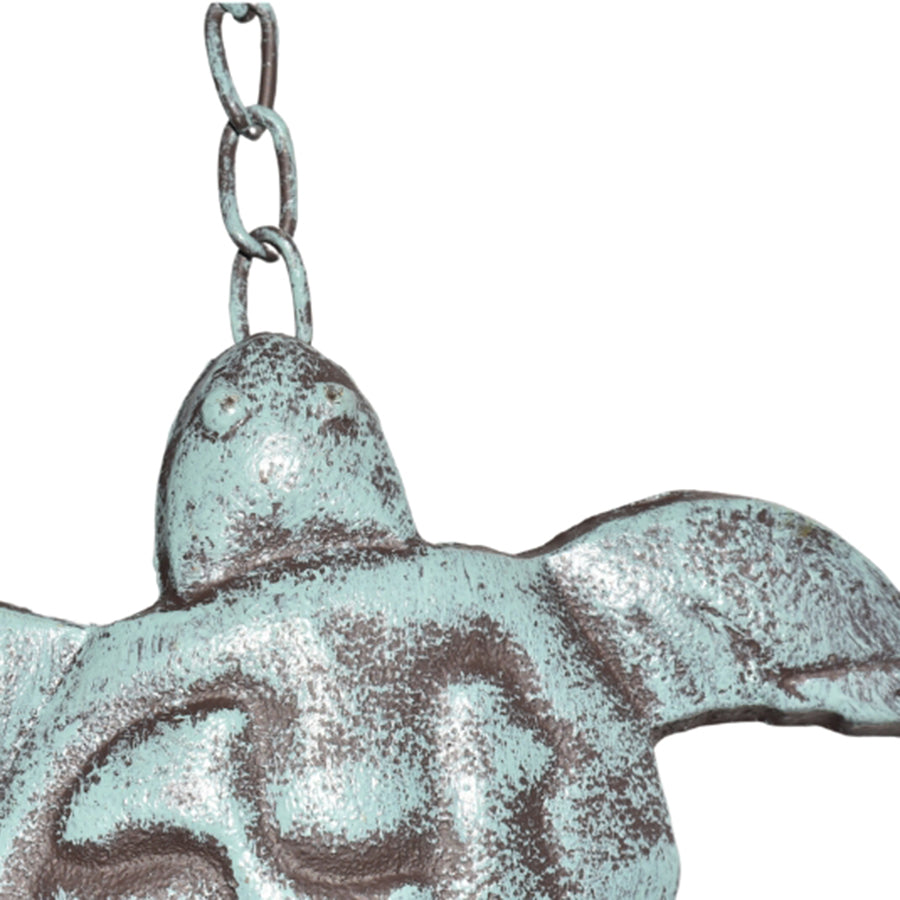 Hanging Turtles w Cast Iron Bell 62cm - Image 5